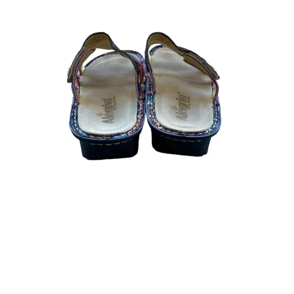 Alegria Women's Venice iridescent metallic leather Sandals Size 38 US 7.5 - Picture 3 of 6
